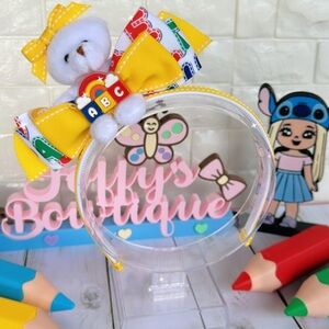 Colorful ABC Bear Headband for Kids